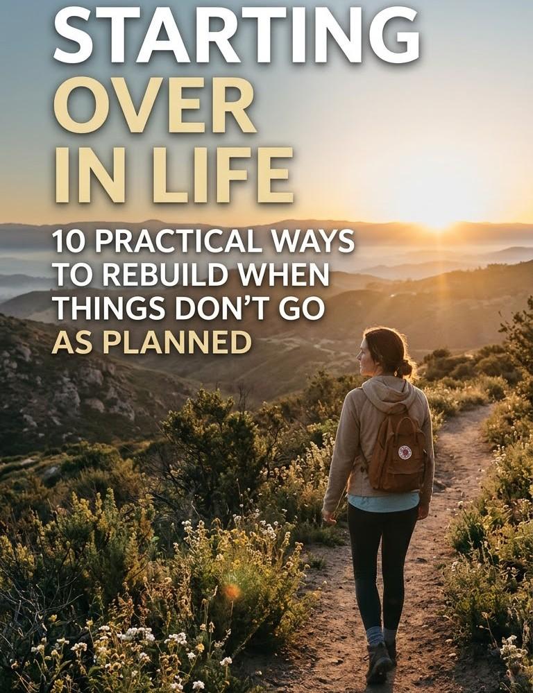 Starting Over in Life: 10 Practical Ways to Rebuild When Things Don't Go as Planned