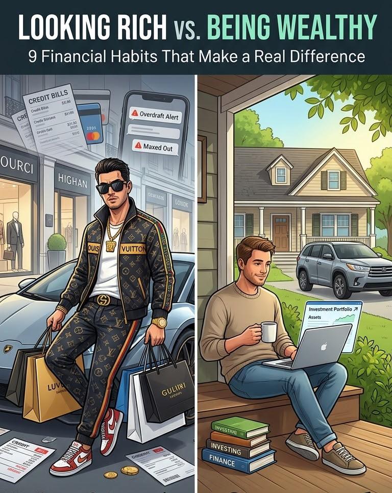 Looking Rich vs Being Wealthy: 9 Financial Habits That Make a Real Difference