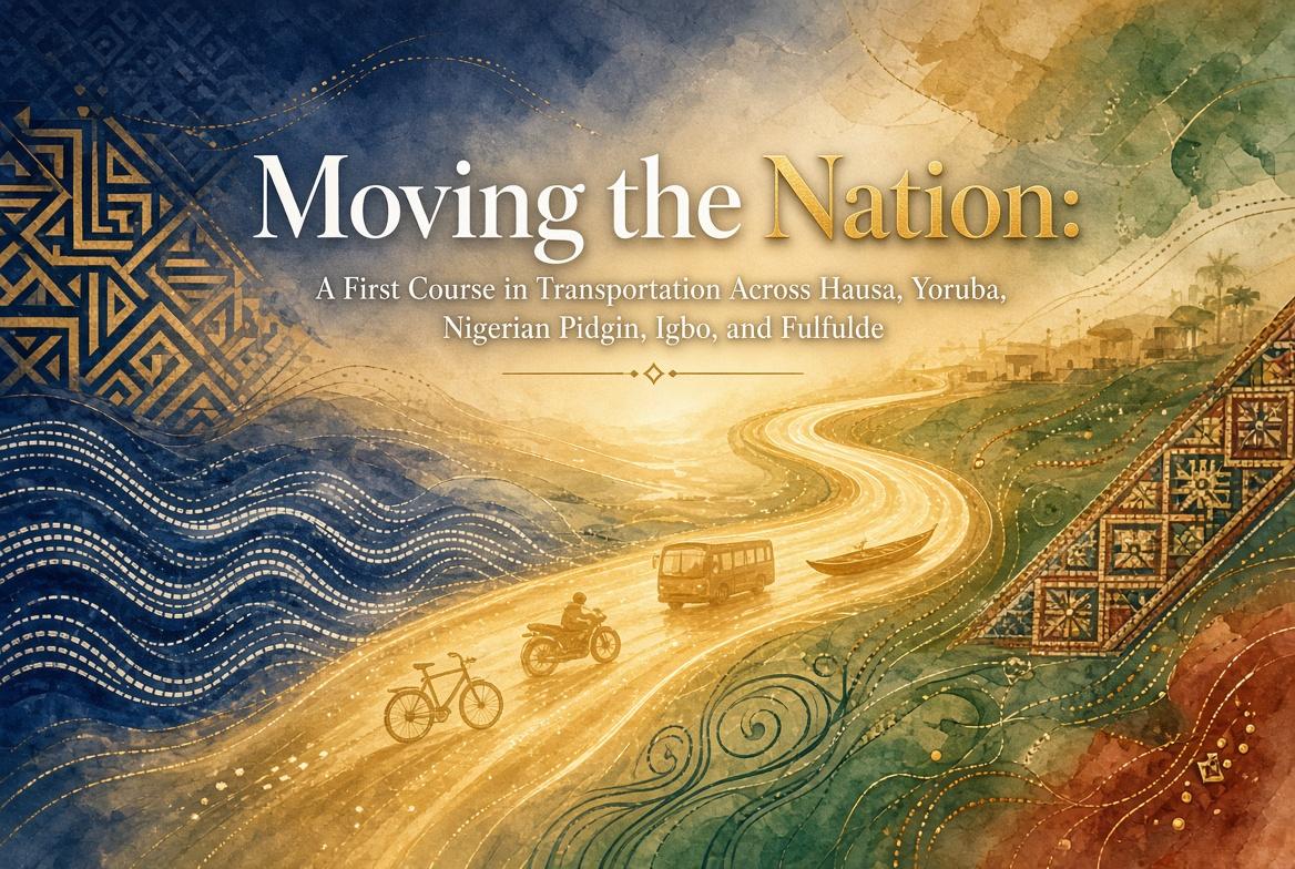Moving the Nation: A First Course in Transportation Across Hausa, Yoruba, Nigerian Pidgin, Igbo, and Fulfulde