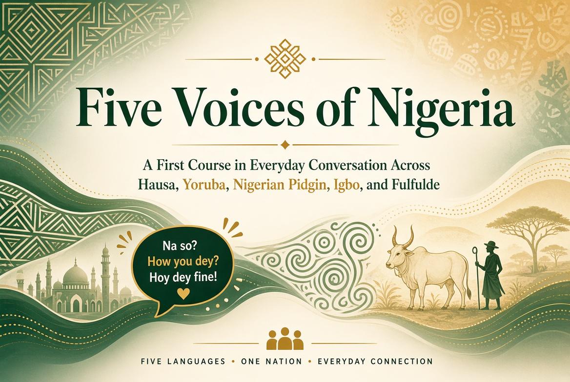 Five Voices of Nigeria: A First Course in Everyday Conversation Across Hausa, Yoruba, Nigerian Pidgin, Igbo, and Fulfulde